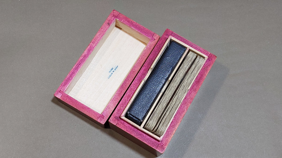 Vintage box for cards and small dominoes.