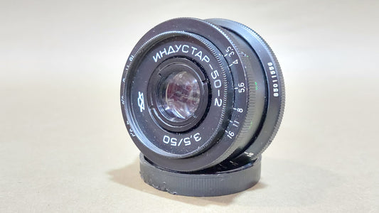 Soviet vintage lens Industar 50-2 50mm F3.5.M42mm.Russian vintage lens, USSR Photo Accessories, Soviet SLR lens