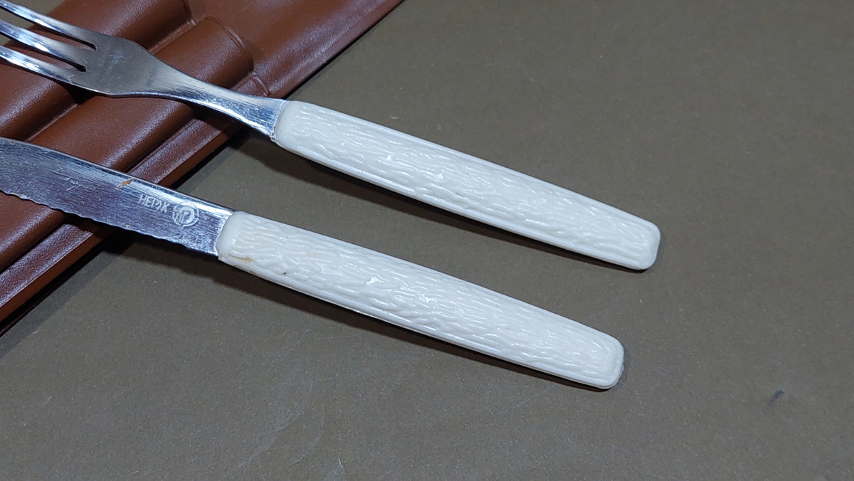 tourist set traveler's set fork and knife. Vintage.