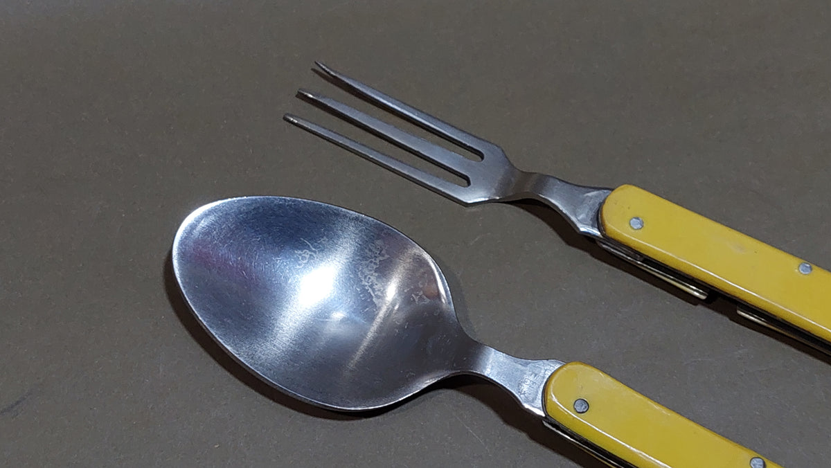 tourist set spoon fork Vintage.