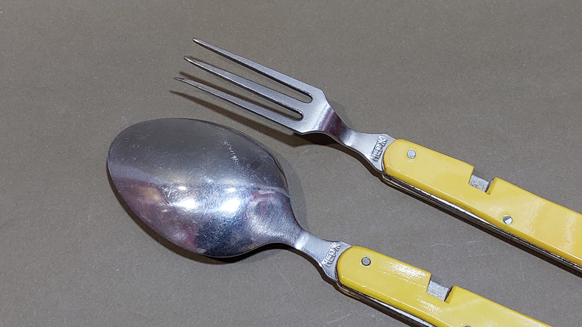 tourist set spoon fork Vintage.