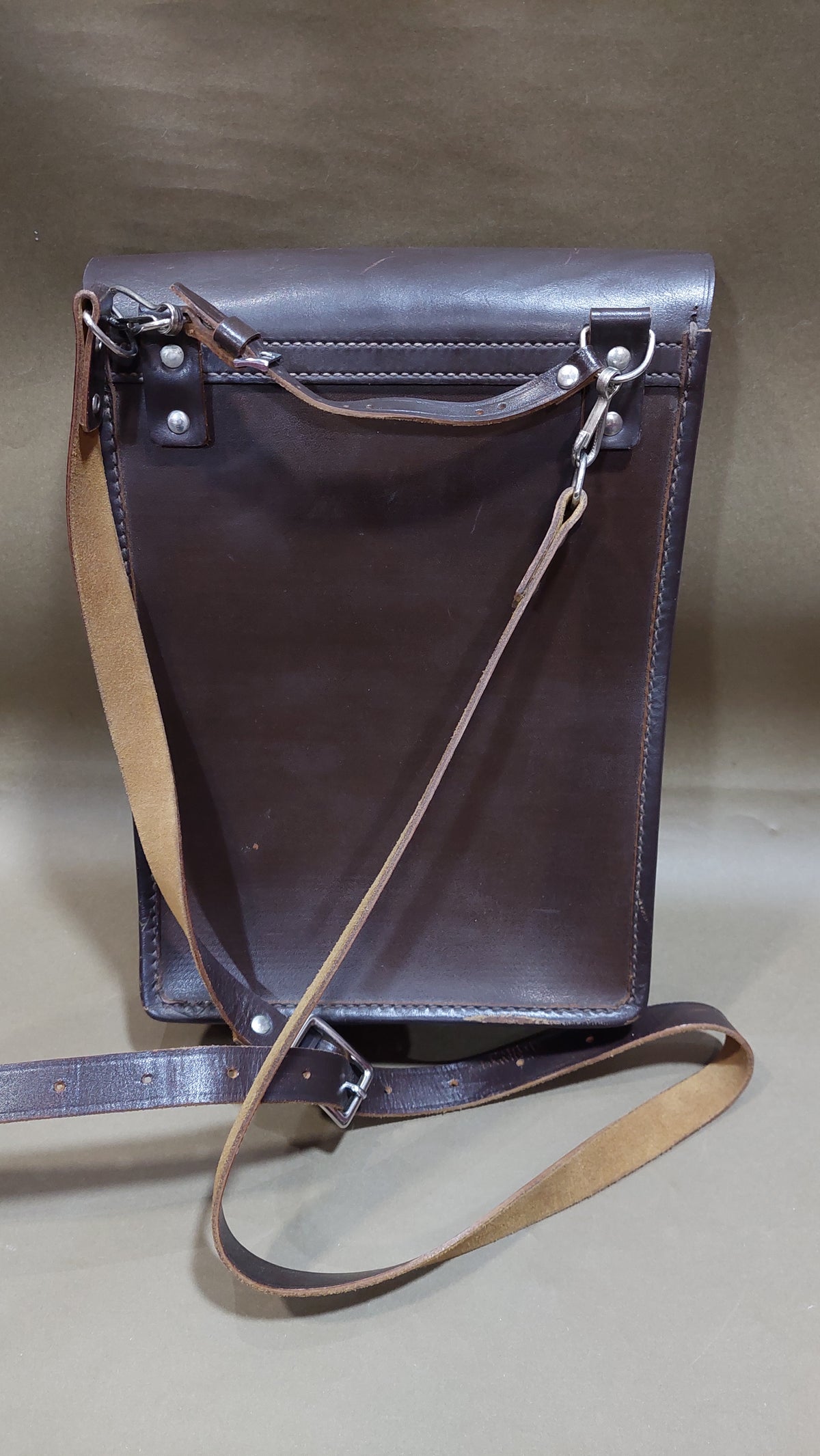 Officer's leather bag-tablet for documents, maps, compass and other accessories. Used by officers of the Soviet Army.