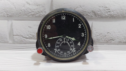 Rare Original Soviet Military Aviation Jet Watch ChP-60 Airplane Clock Stopwatch Chronograph USSR Vintage Soviet Cockpit Clock