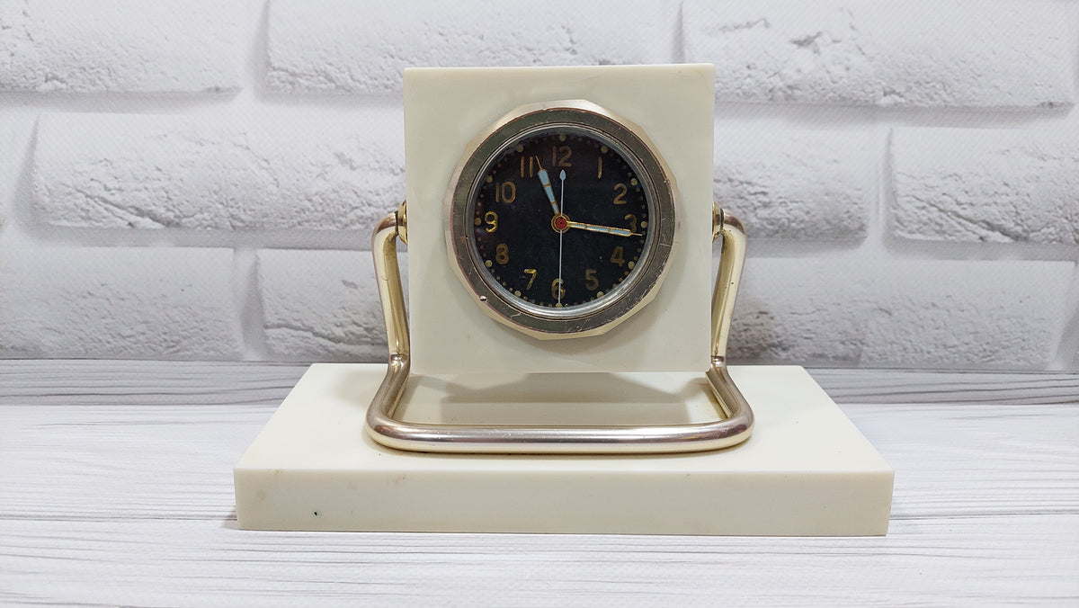 Soviet mechanical tank panel clock Time stopwatch ChChZ Zvezda