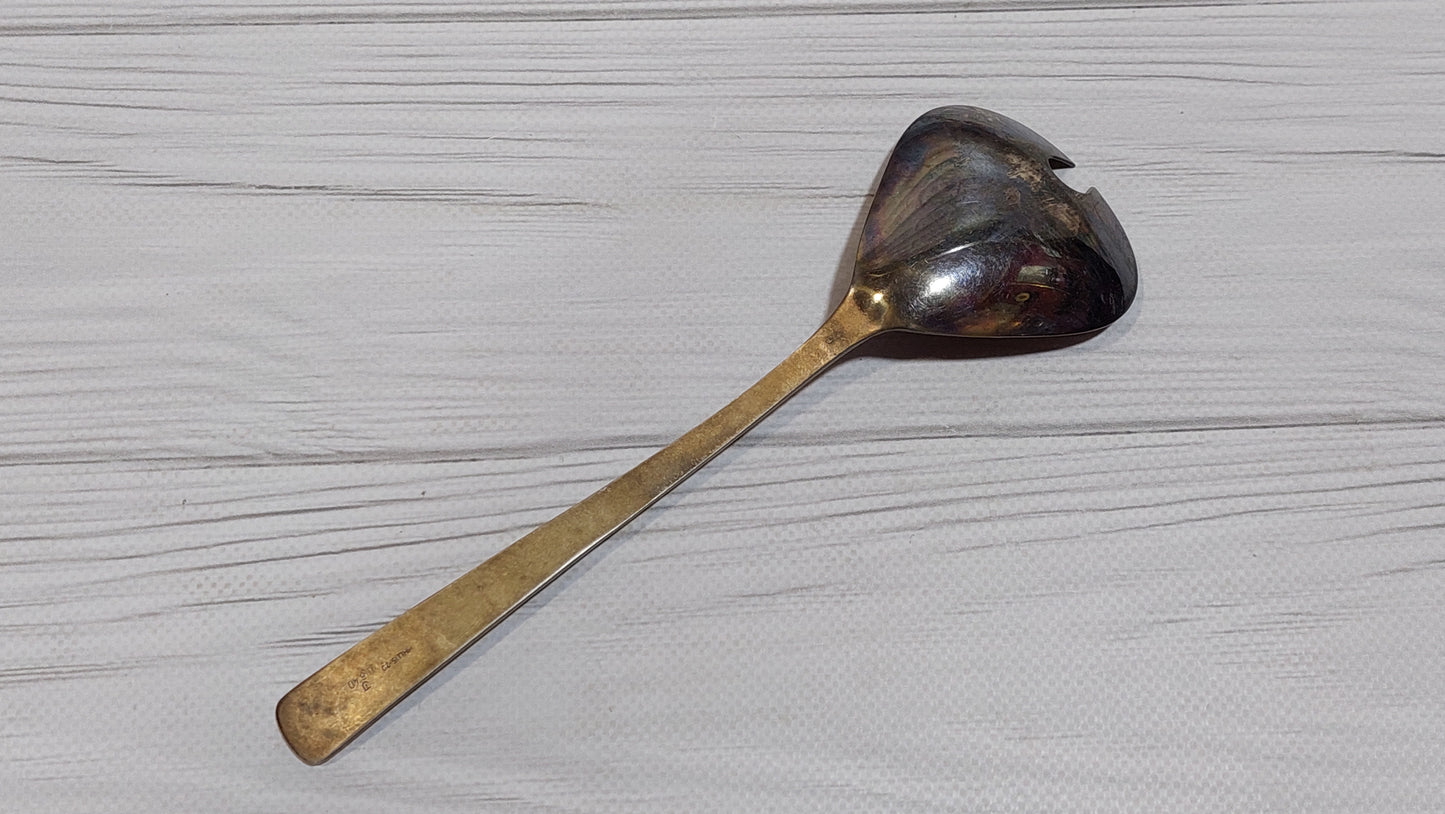 nickel silver salad spoon from the eighties Talitsky plant.