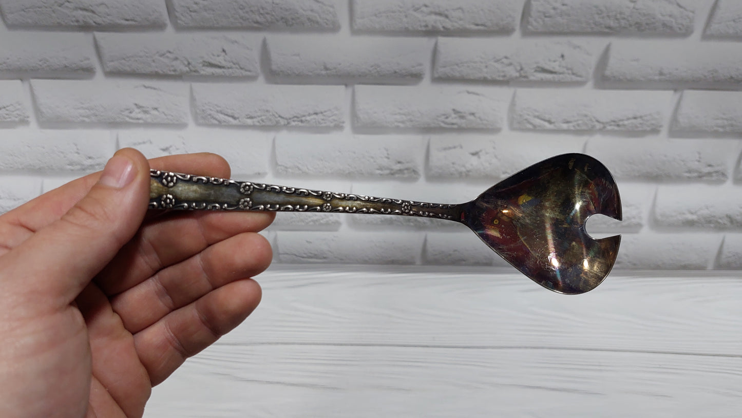 nickel silver salad spoon from the eighties Talitsky plant.