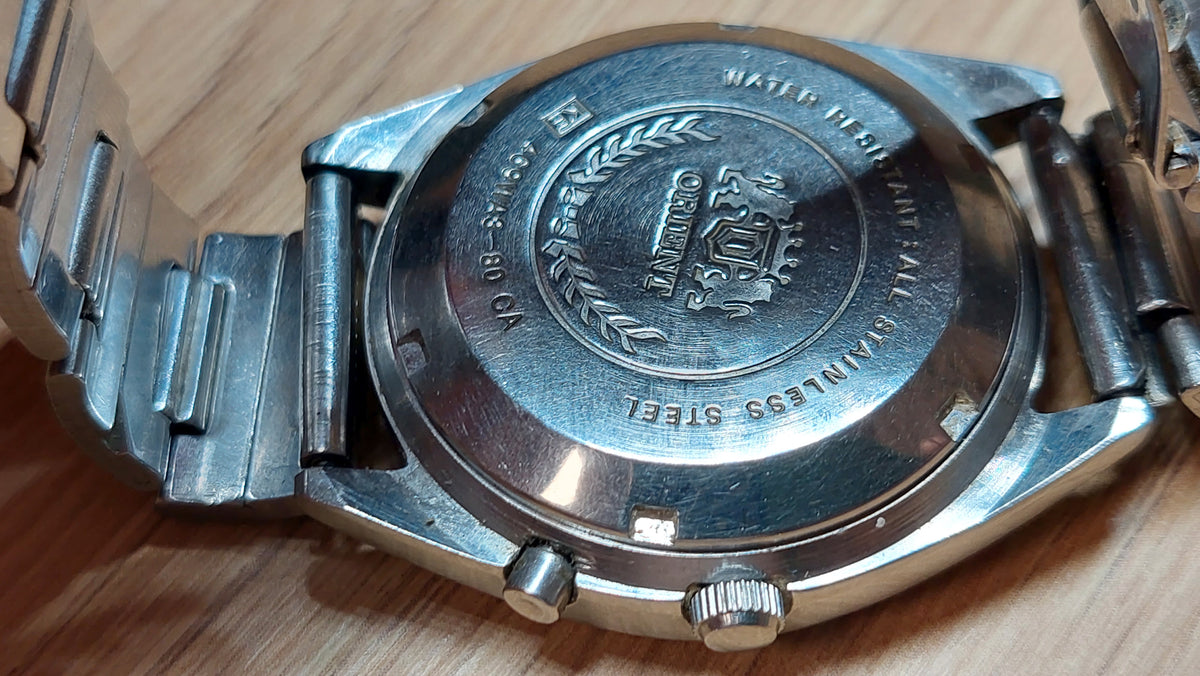 1980s ORIENT 3 Star Men's Watch Vintage Japanese Mechanical Automatic Wristwatch