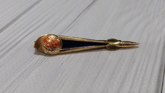 The “Space of the Sixties” tie clip is dedicated to the first manned space flight.