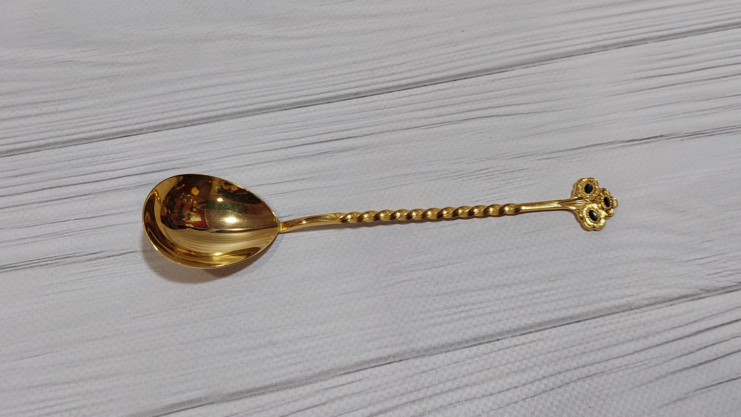 beautiful gilded teaspoon Tallinn factory