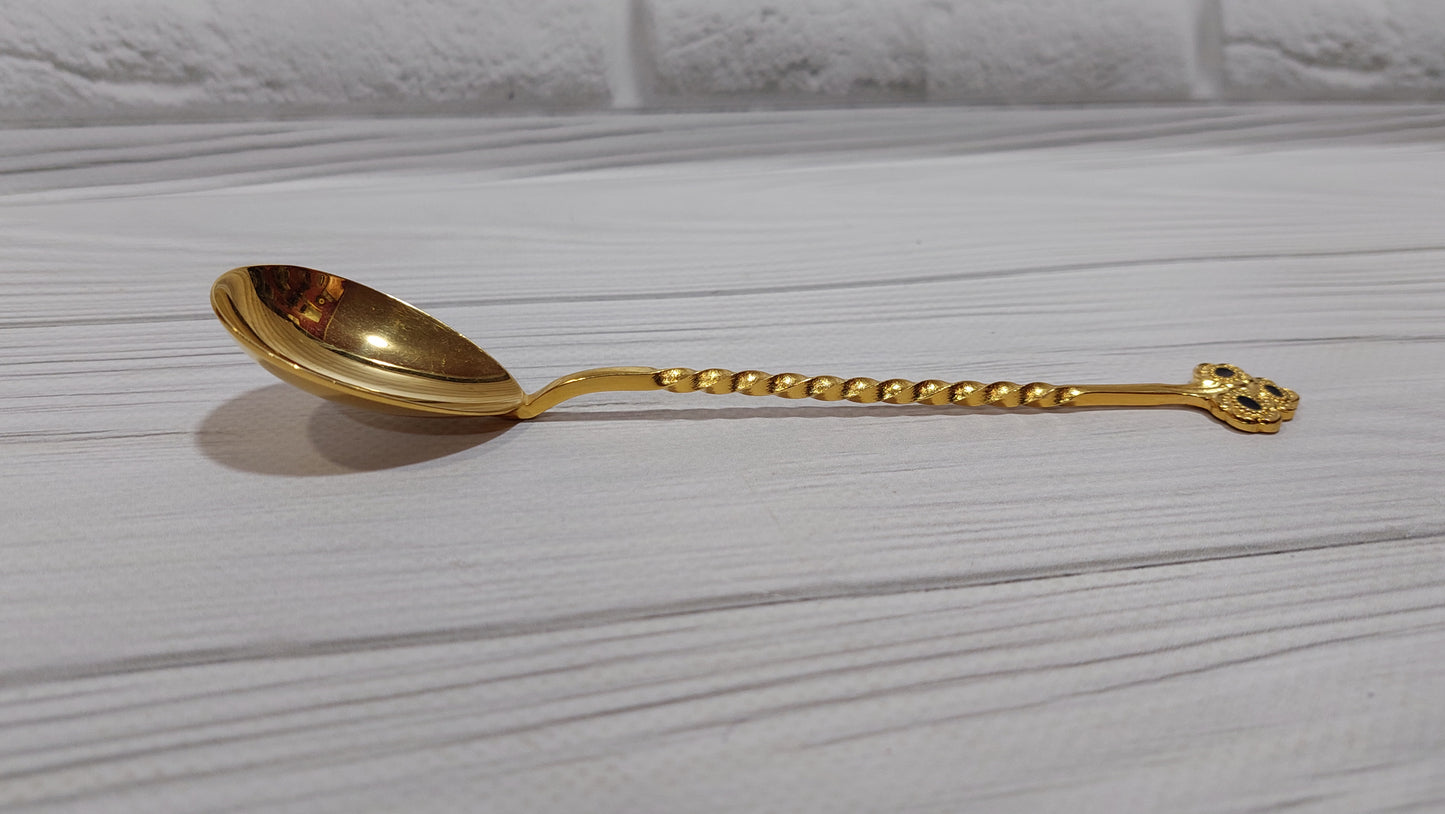 beautiful gilded teaspoon Tallinn factory