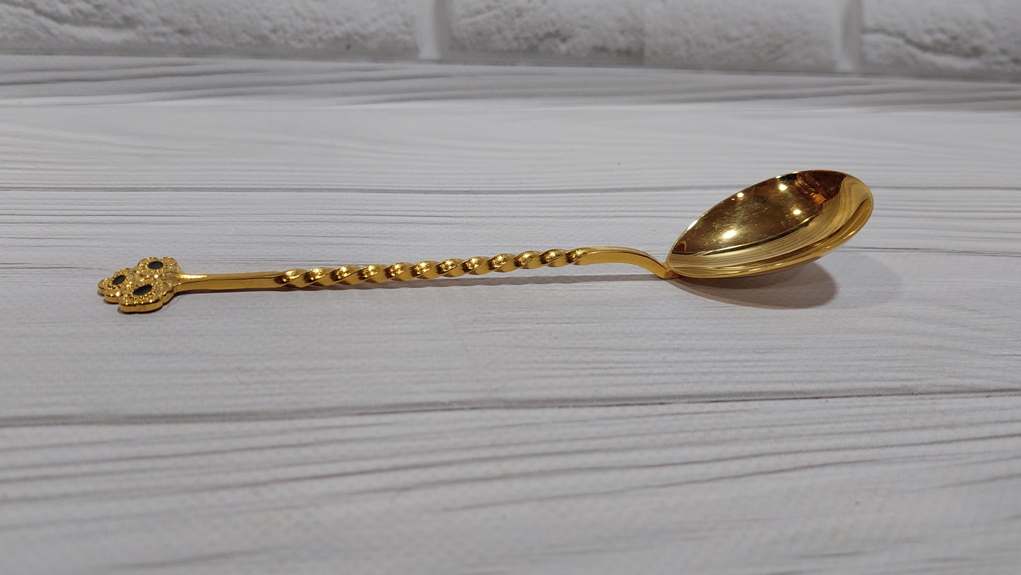 beautiful gilded teaspoon Tallinn factory