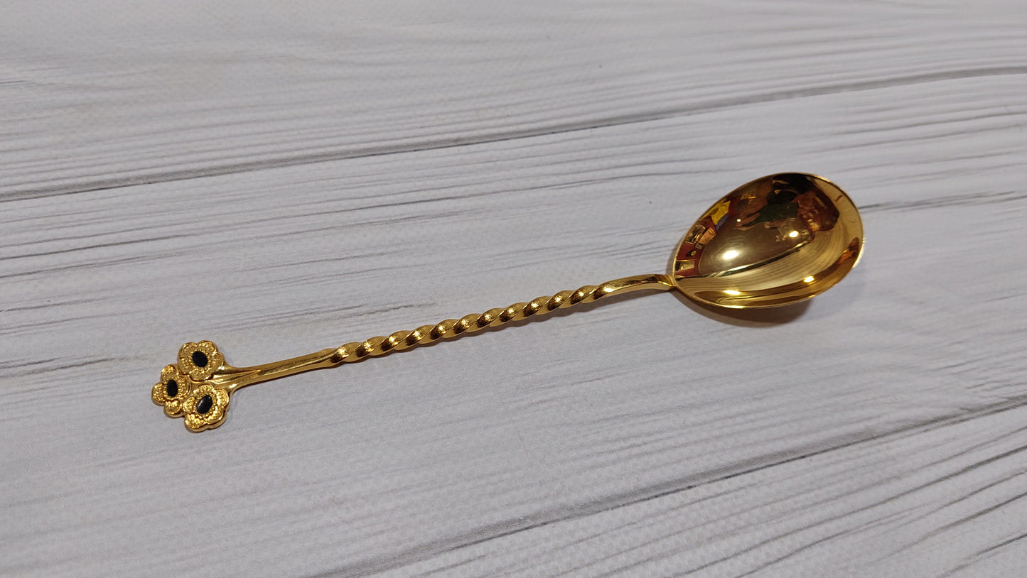 beautiful gilded teaspoon Tallinn factory