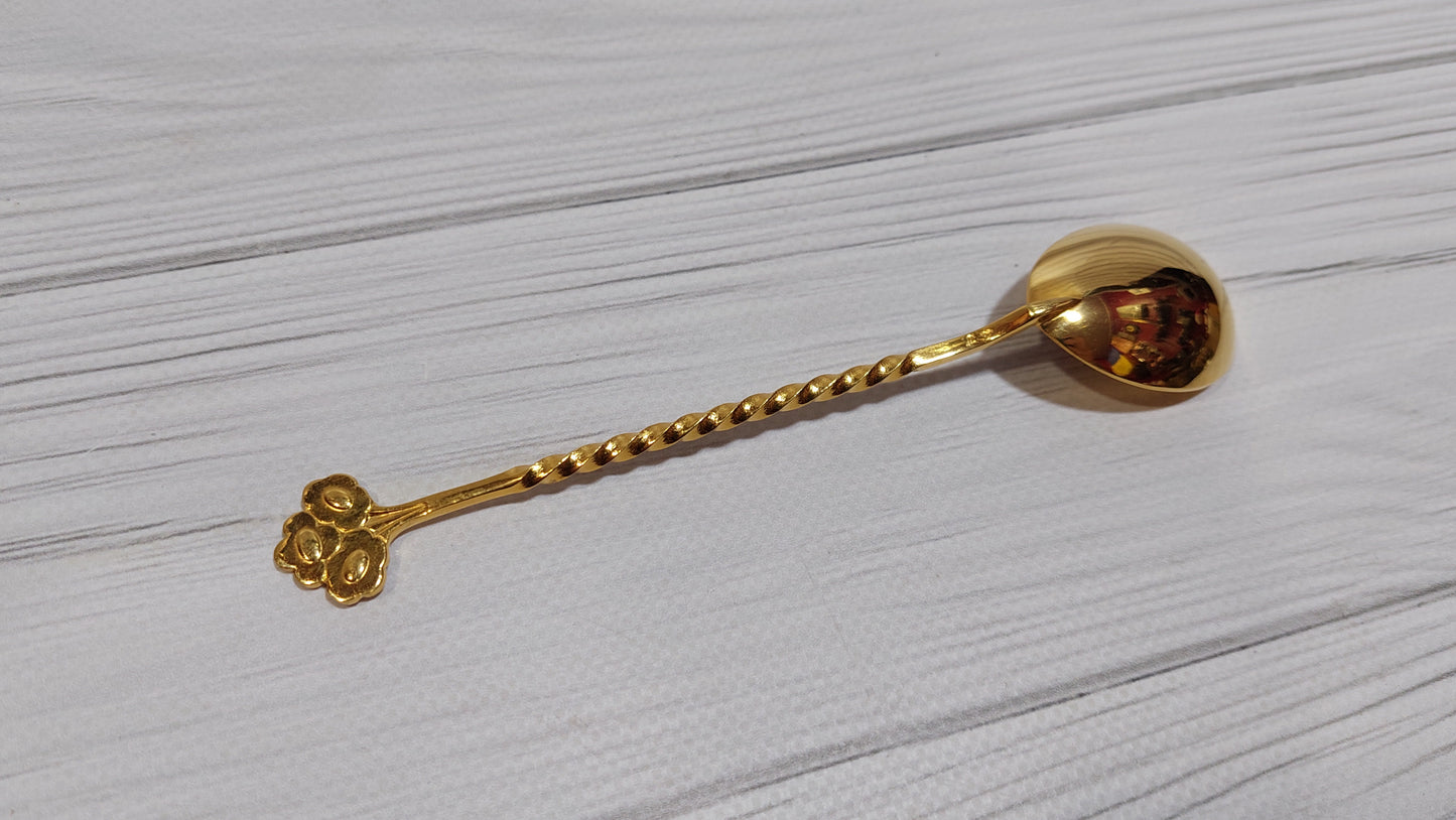 beautiful gilded teaspoon Tallinn factory