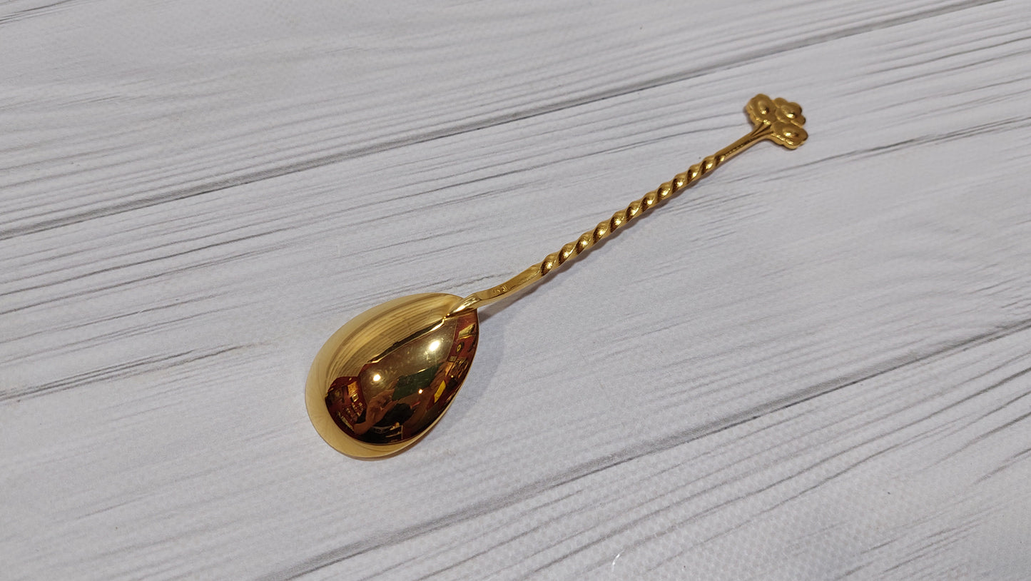 beautiful gilded teaspoon Tallinn factory