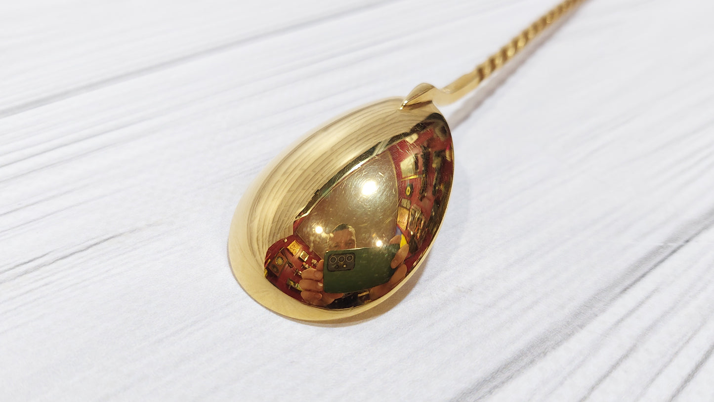 beautiful gilded teaspoon Tallinn factory