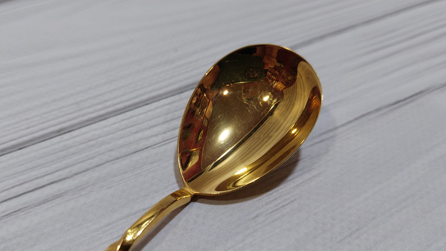 beautiful gilded teaspoon Tallinn factory