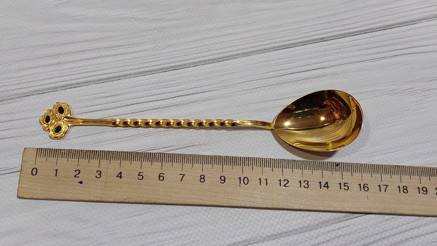 beautiful gilded teaspoon Tallinn factory