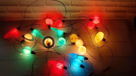 vintage Christmas tree garland "Space", Christmas tree decorations Space program
