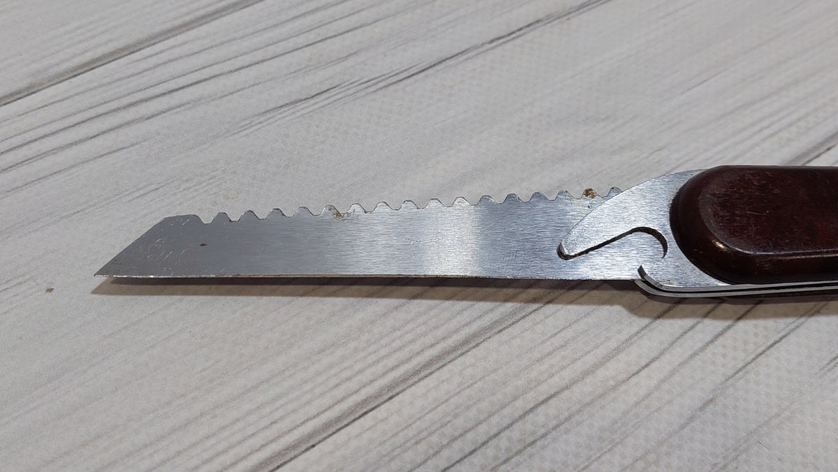 Vintage Folding Fish Knife, Folding Fisherman Knife, Bottle Opener, Camping Knife