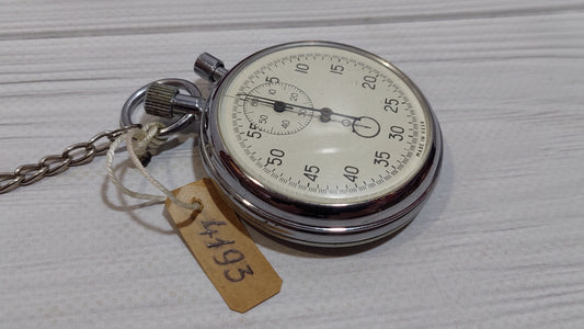 stopwatch Sports chronometer Agat - 60sec/30min - Vintage mechanical stopwatch - Ukraine