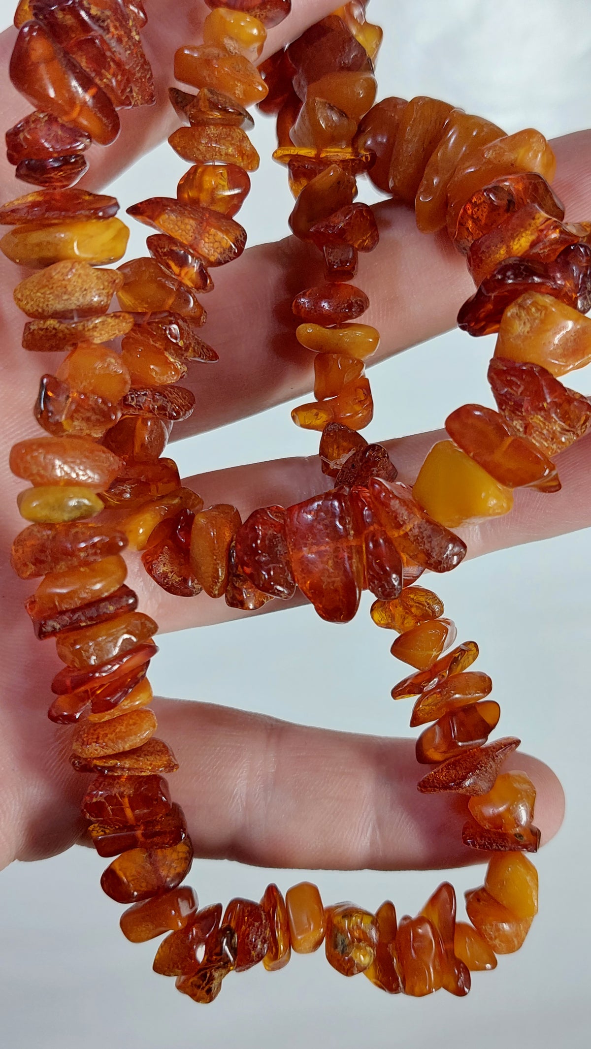 Vintage USSR Original Beads made of natural Baltic amber Toffees 48 g