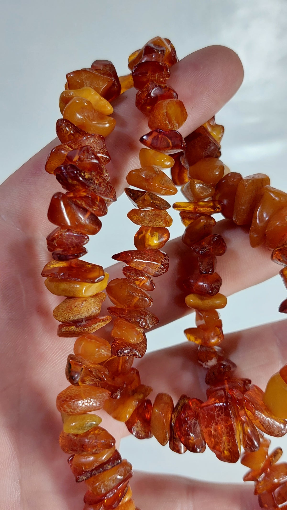 Vintage USSR Original Beads made of natural Baltic amber Toffees 48 g