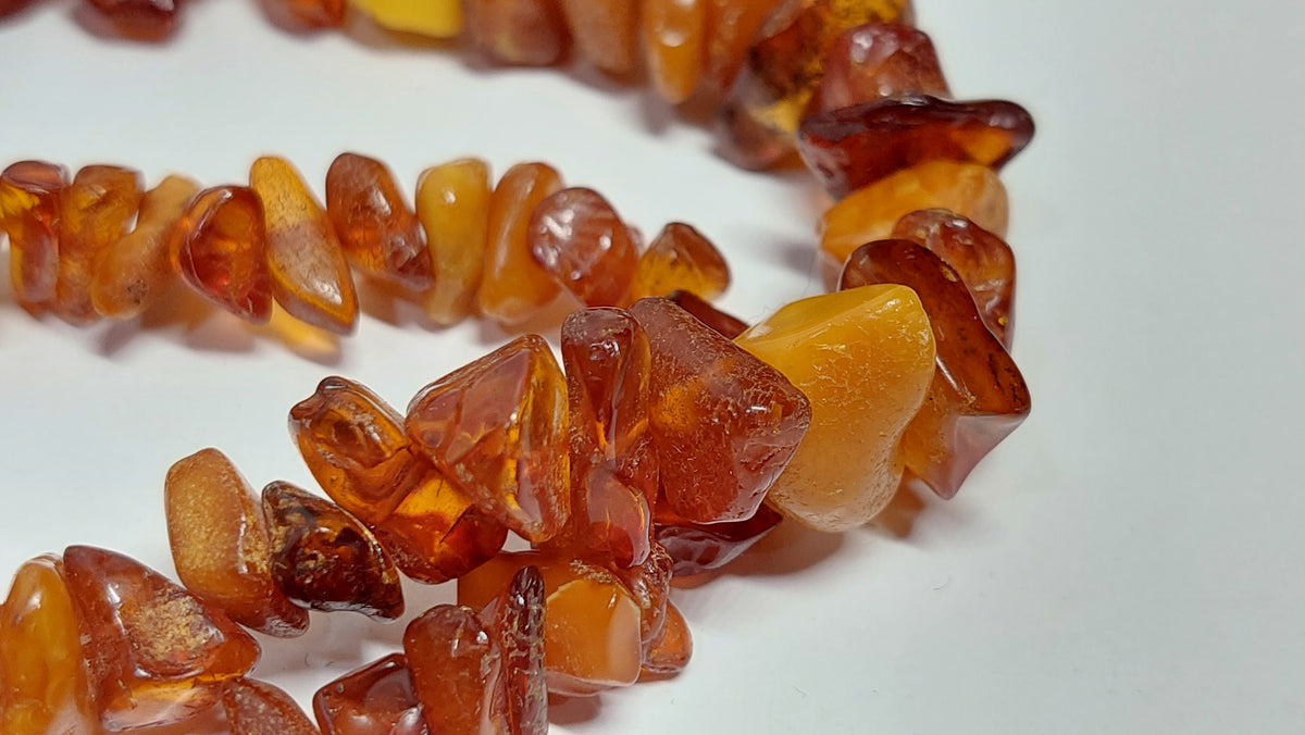 Vintage USSR Original Beads made of natural Baltic amber Toffees 48 g