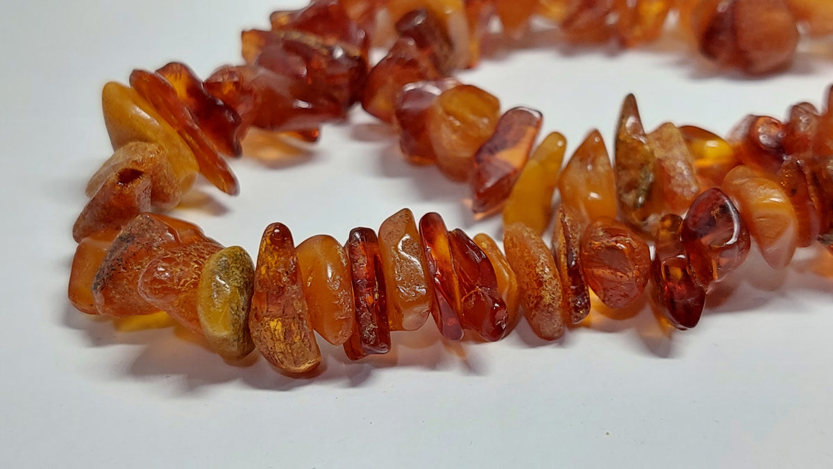 Vintage USSR Original Beads made of natural Baltic amber Toffees 48 g