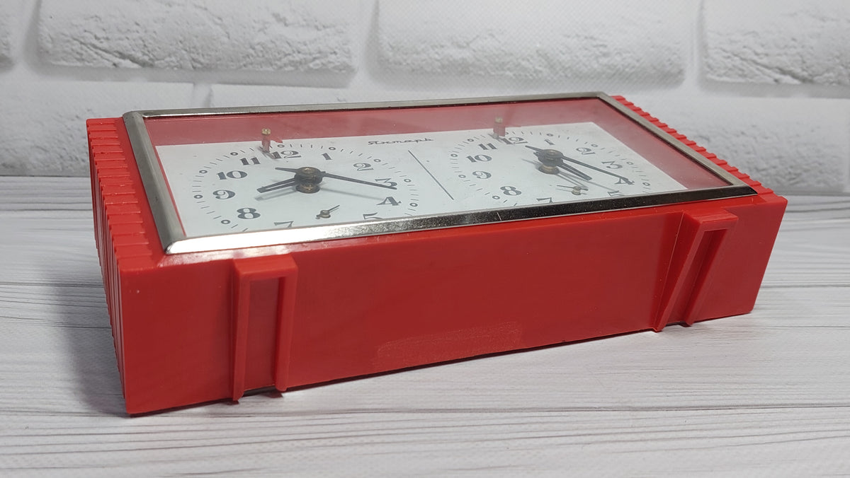 Soviet chess clock Chess timer Chess clock Amber Vintage CHESS CLOCK Tournament clock Soviet mechanical chess clock