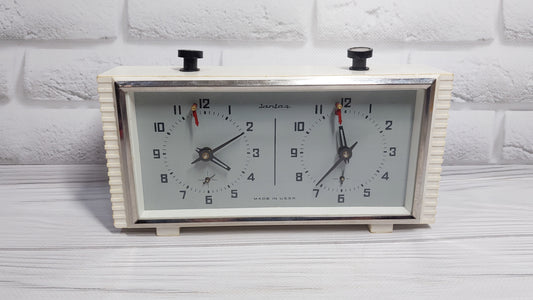Soviet chess clock Chess timer Chess clock Amber Vintage CHESS CLOCK Tournament clock Soviet mechanical chess clock