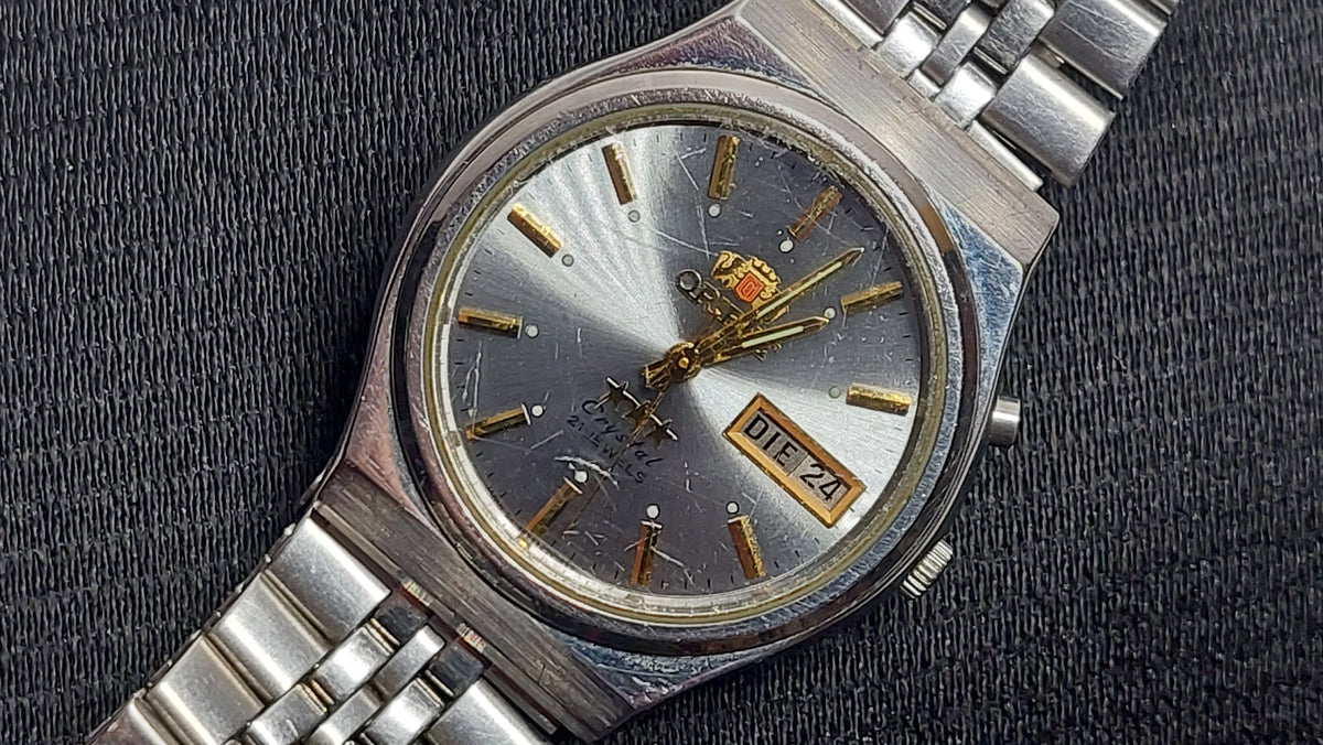 1980s Orient Japanese Automatic Watch, Vintage ORIENT Japanese Automatic Mechanical Watch, Good Condition.