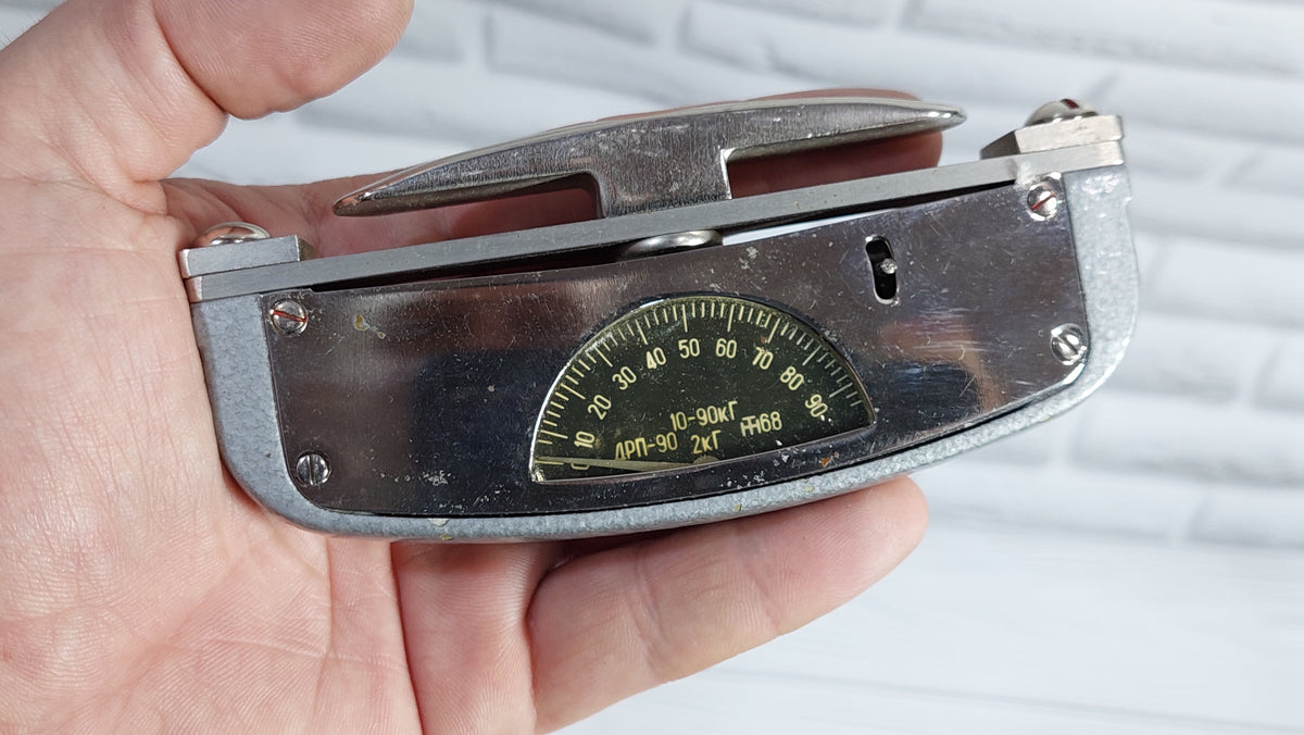 Rare Soviet Hand Dynamometer 90kg Soviet Hand Dynamometer Hand Dynamometers Handheld Strength Meter Handheld Strength Meter Arm Wrestling