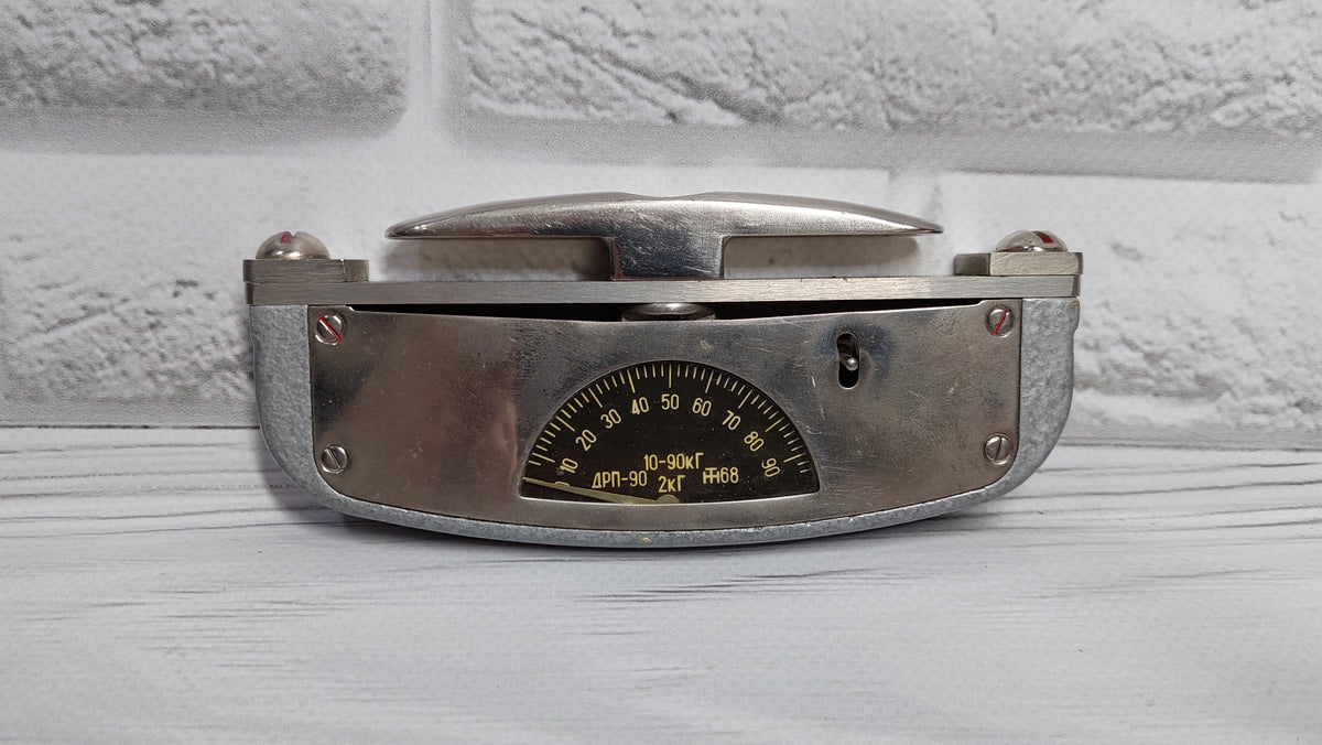 Rare Soviet Hand Dynamometer 90kg Soviet Hand Dynamometer Hand Dynamometers Handheld Strength Meter Handheld Strength Meter Arm Wrestling