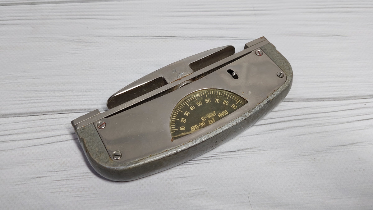 Rare Soviet Hand Dynamometer 90kg Soviet Hand Dynamometer Hand Dynamometers Handheld Strength Meter Handheld Strength Meter Arm Wrestling
