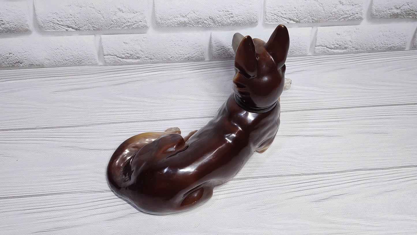 Beautiful vintage large figurine from Germany "GERMAN SHEPHERD DOG"