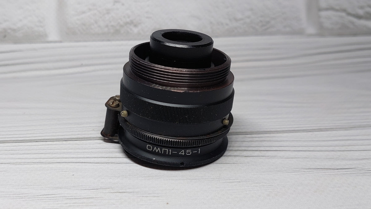 RARE Sharp OMP 1-45-1 45mm USSR Micro Macro lens 21x M39 BelOMO 35mm