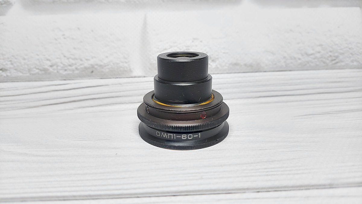 RARE Sharp OMP 1-60-1 60mm f/4.5 USSR Micro Macro 14.8x lens M39 BeLOMO OKS OKC