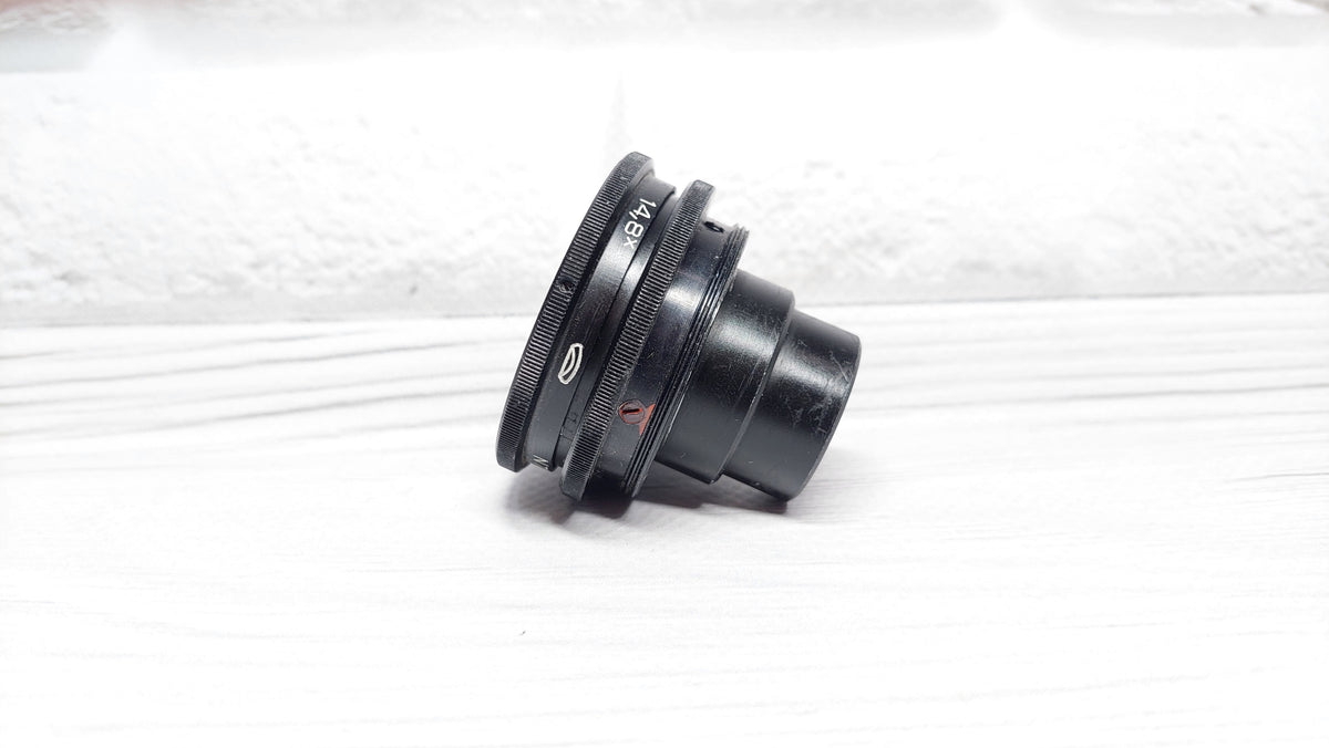 RARE Sharp OMP 1-60-1 60mm f/4.5 USSR Micro Macro 14.8x lens M39 BeLOMO