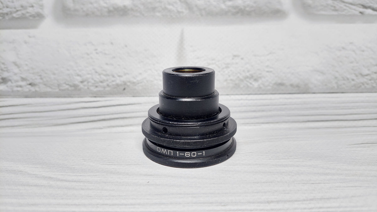 RARE Sharp OMP 1-60-1 60mm f/4.5 USSR Micro Macro 14.8x lens M39 BeLOMO