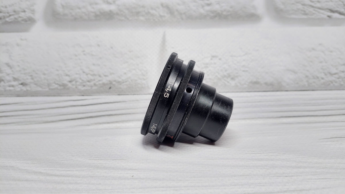 RARE Sharp OMP 1-60-1 60mm f/4.5 USSR Micro Macro 14.8x lens M39 BeLOMO