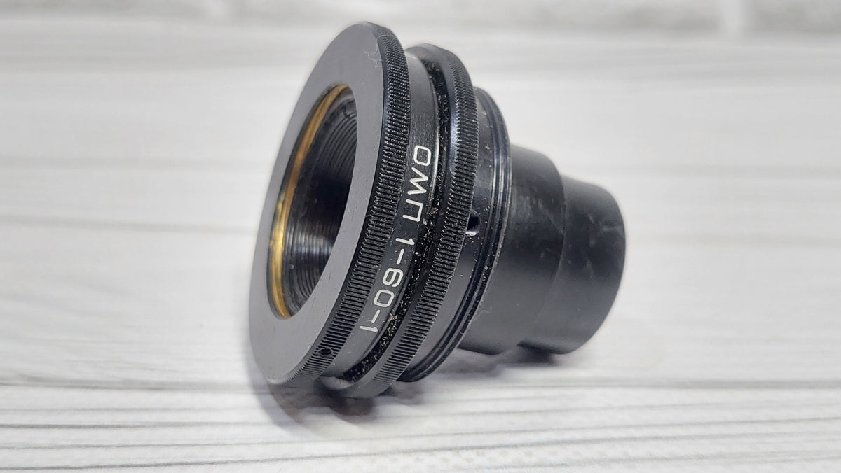 RARE Sharp OMP 1-60-1 60mm f/4.5 USSR Micro Macro 14.8x lens M39 BeLOMO