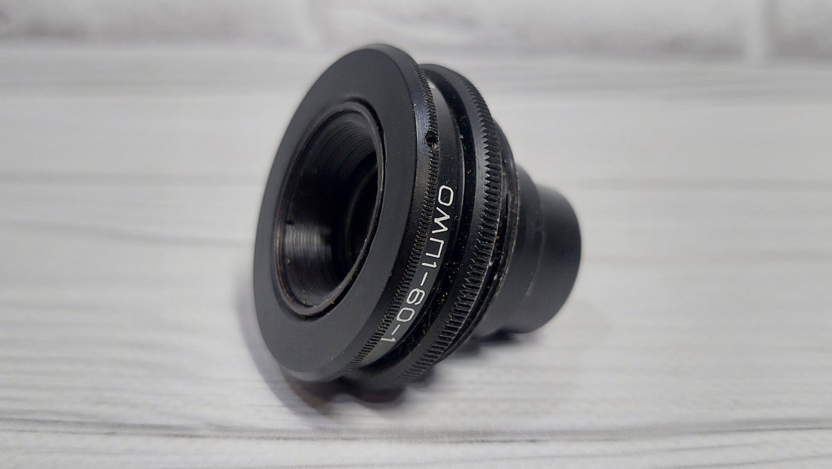 RARE Sharp OMP 1-60-1 60mm f/4.5 USSR Micro Macro 14.8x lens M39 BeLOMO