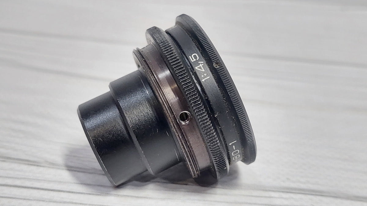 RARE Sharp OMP 1-60-1 60mm f/4.5 USSR Micro Macro 14.8x lens M39 BeLOMO