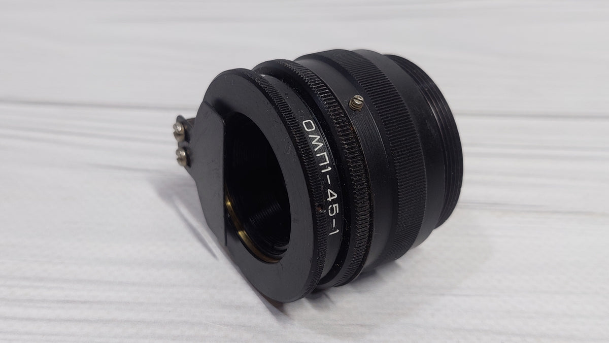 RARE Sharp OMP 1-45-1 45mm USSR Micro Macro lens 21x M39 BelOMO 35mm