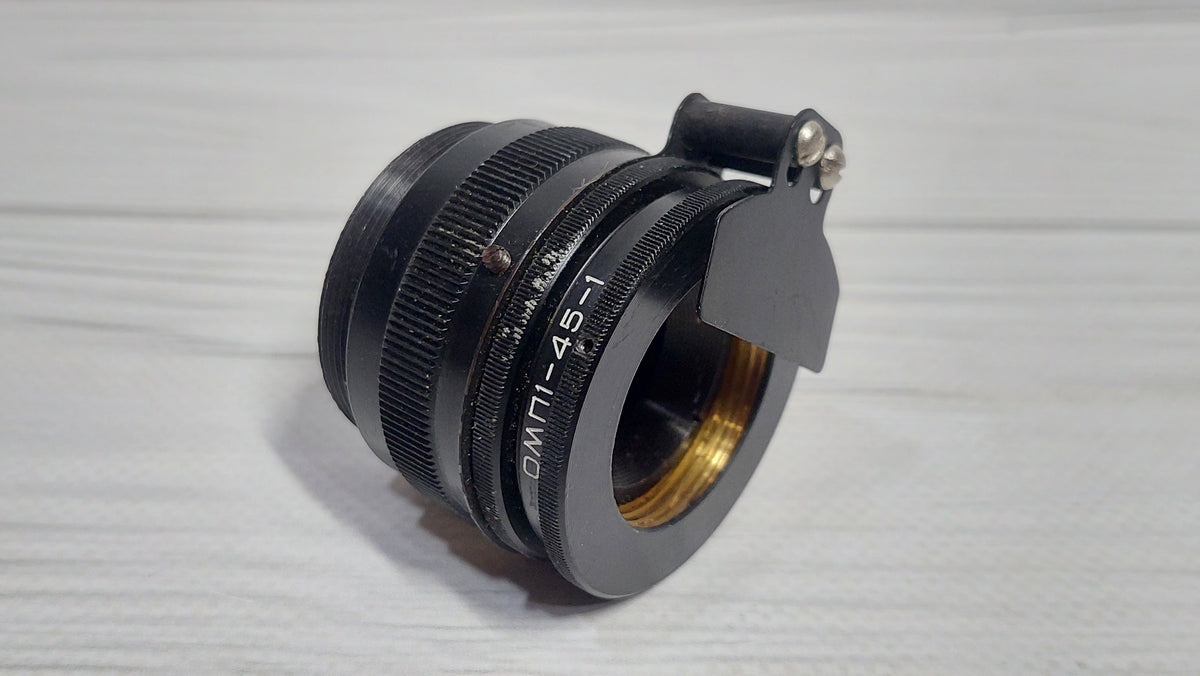 RARE Sharp OMP 1-45-1 45mm USSR Micro Macro lens 21x M39 BelOMO 35mm