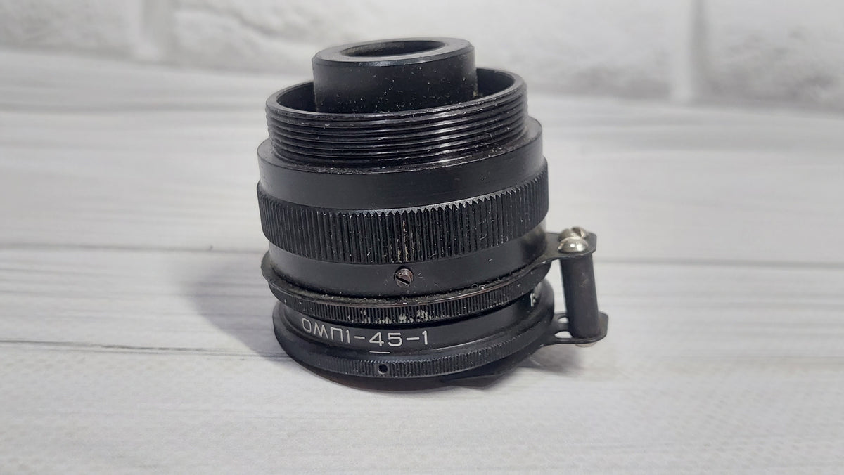 RARE Sharp OMP 1-45-1 45mm USSR Micro Macro lens 21x M39 BelOMO 35mm