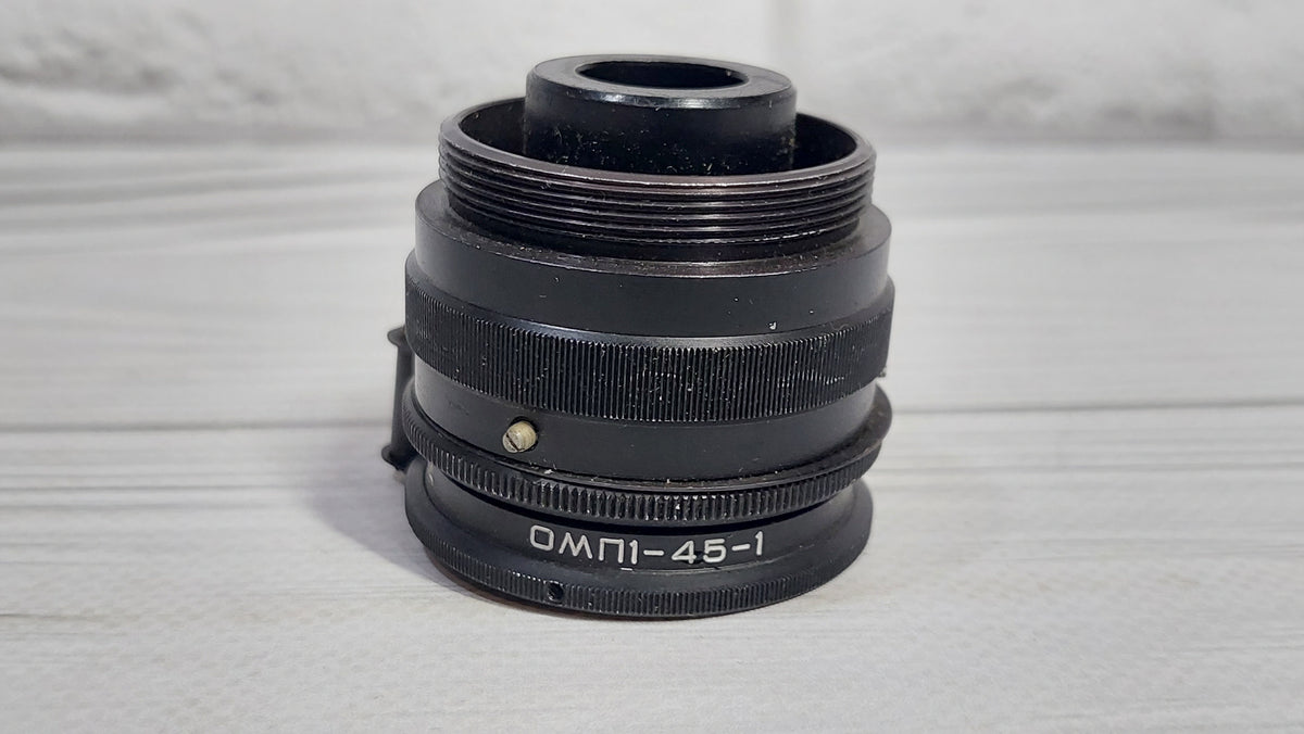 RARE Sharp OMP 1-45-1 45mm USSR Micro Macro lens 21x M39 BelOMO 35mm