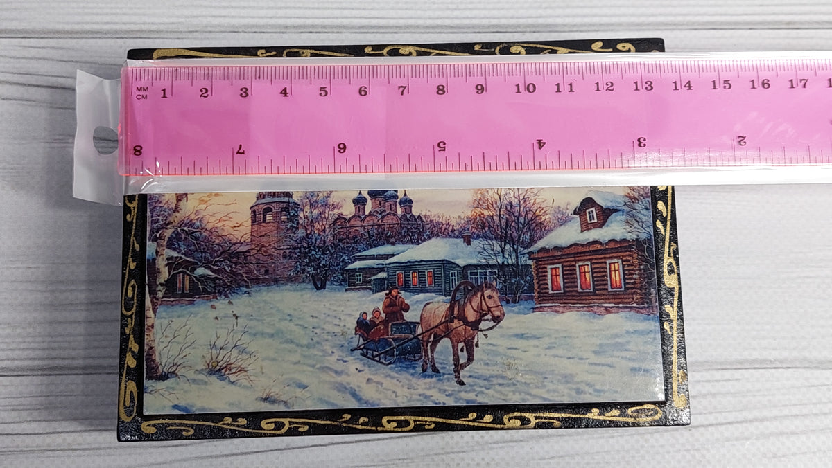 Vintage papier-mâché lacquer box.