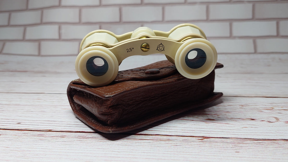 theater binoculars , - Antique opera binoculars - Pocket binoculars in a  case
