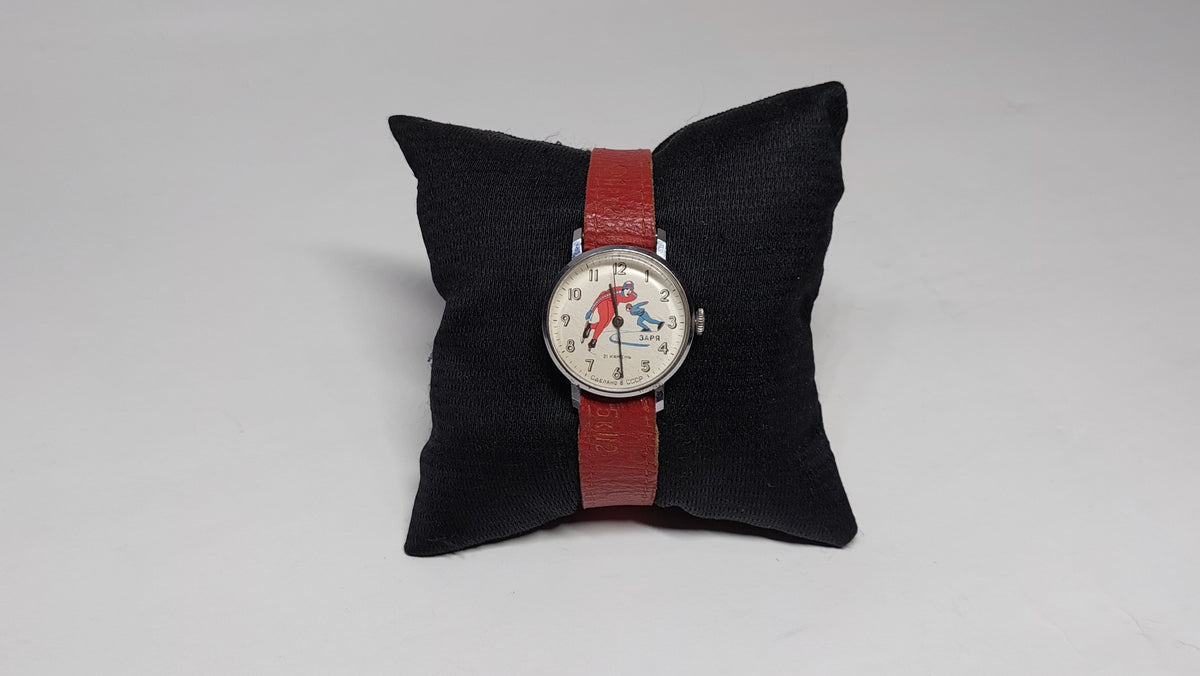 Soviet vintage children's watches Mechanical watches ZARYA skaters Mechanical watches of the USSR.